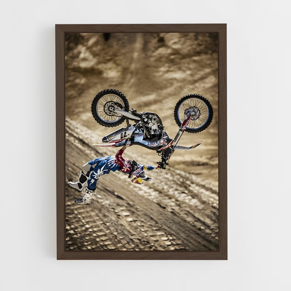 Poster Saut en Moto – affiche Motocross freestyle (vue 5)
